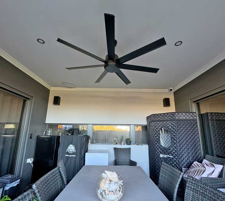 Home ceiling fan install by TALR Electrical Services