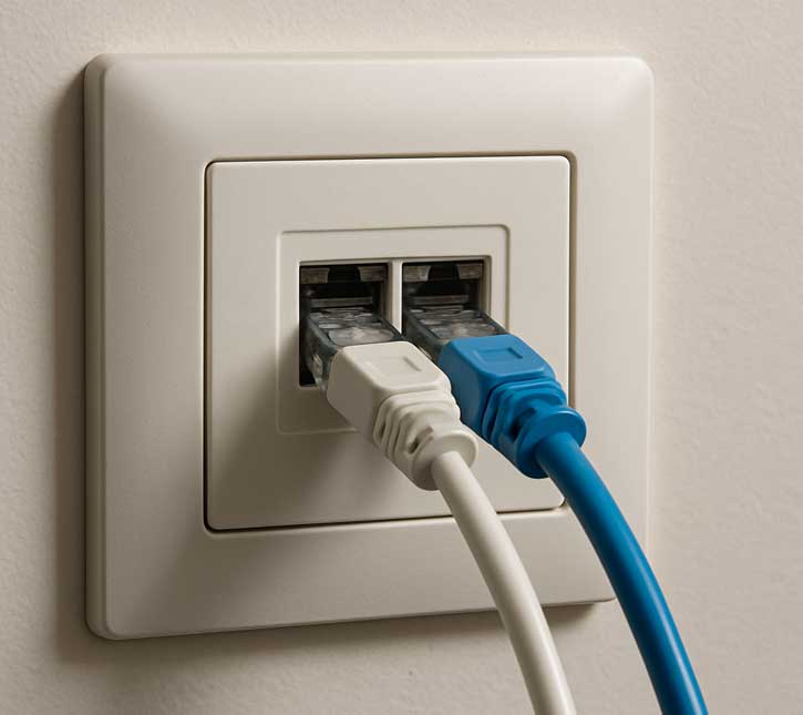 network point wall socket install