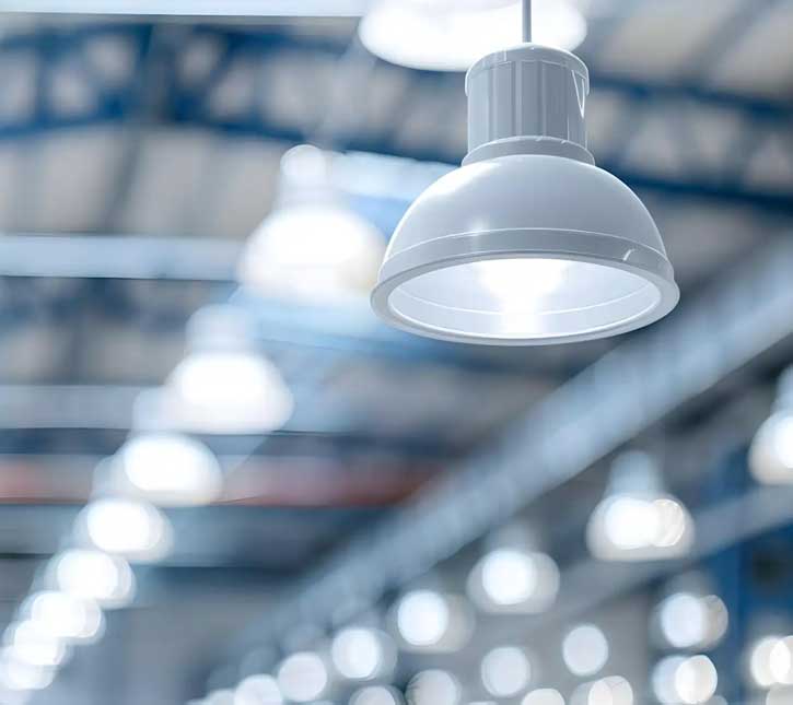 Warehouse and factory LED lighting solutions by TALR Electrical Services