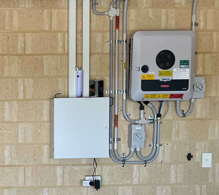 Fronius solar inverter install by TALR Electrical Services Perth